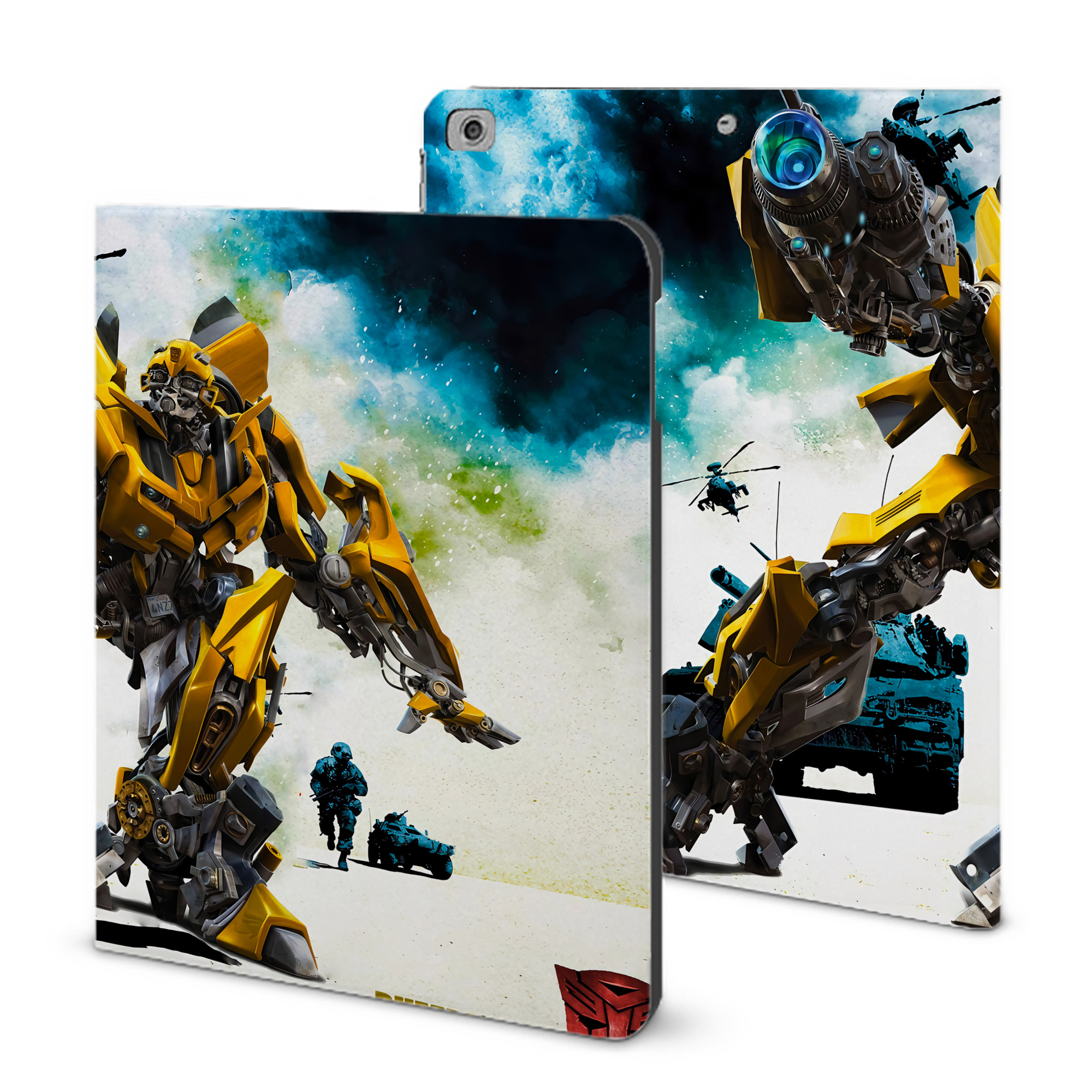 （画像用） Transformers トランスフォーマー IPad ケース ブック型 PUレザー TPU 耐衝撃 軽量 薄型 ペン収納なし 全面保護 IPad 各モデル対応
